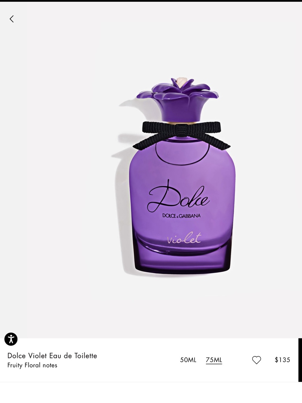 Dolce & Gabbana Violet Eau de Toilette tester retail $135